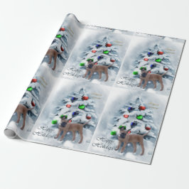 Belgische Malinois kerst Cadeaupapier
