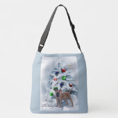 Belgische Malinois kerst Crossbody Tas (Achterkant)