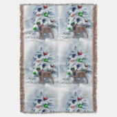 Belgische Malinois kerst Deken (Voorkant Verticaal)