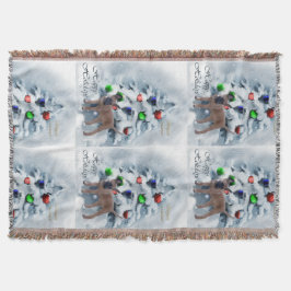 Belgische Malinois kerst Deken