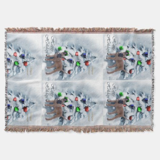 Belgische Malinois kerst Deken (Voorkant)