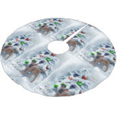 Belgische Malinois kerst Kerstboom Rok (Gekanteld)