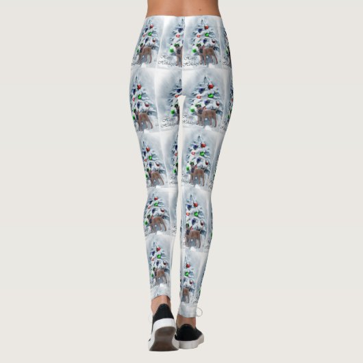 Belgische Malinois kerst Leggings (Achterkant)