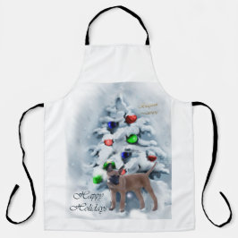 Belgische Malinois kerst Schort