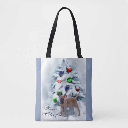 Belgische Malinois kerst Tote Bag (Voorkant)