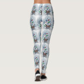 Belgische Malinois Kerstmis Leggings (Achterkant)