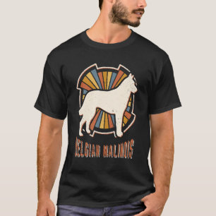 Belgische Malinois Klassieke Retro Dog Love T-shirt