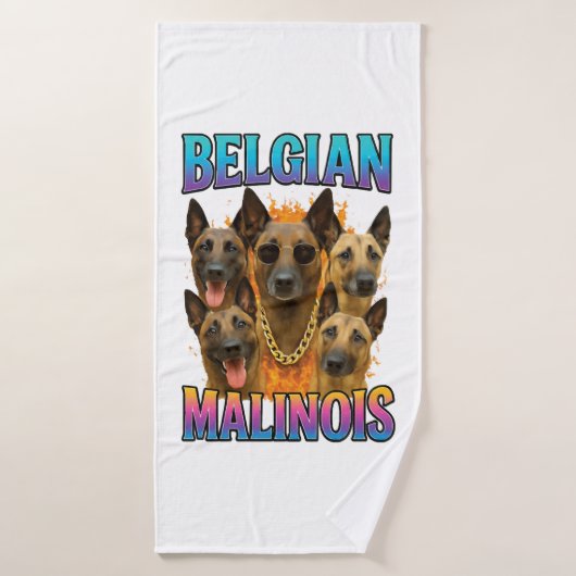 Belgische Malinois Kopie Badhanddoek (Badhanddoek)