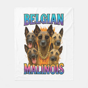 Belgische Malinois Kopie Fleece Deken