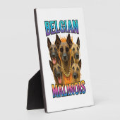 Belgische Malinois Kopie Fotoplaat (Zijkant)