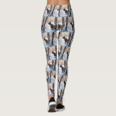 Belgische Malinois Laat Het Sneeuw Kerstmis Leggings (Achterkant)