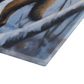 Belgische Malinois Laat Het Sneeuw Kerstmis Snijplank (Hoek)