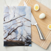 Belgische Malinois Laat Het Sneeuw Kerstmis Theedoek (Quarter Fold)