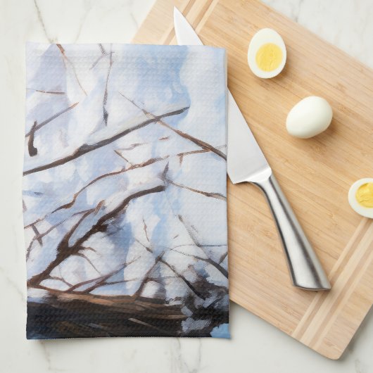 Belgische Malinois Laat Het Sneeuw Kerstmis Theedoek (Quarter Fold)