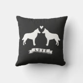 Belgische Malinois Love Kussen (Achterkant)