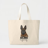 Belgische Malinois mama Canvas tas (Voorkant)