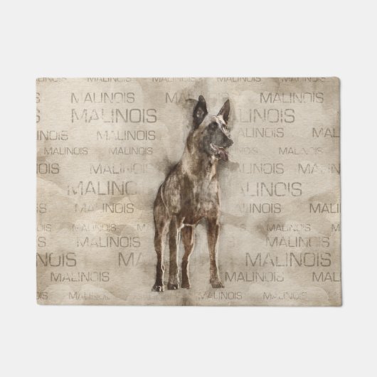Belgische Malinois - Mechelaar - Maligator Deurmat (Voorkant)