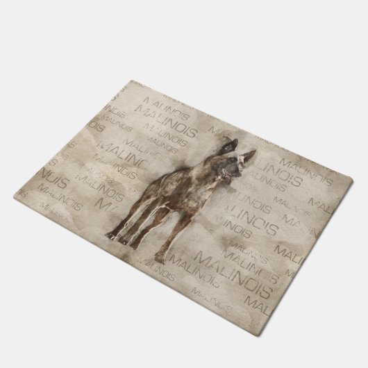 Belgische Malinois - Mechelaar - Maligator Deurmat (Schuin)