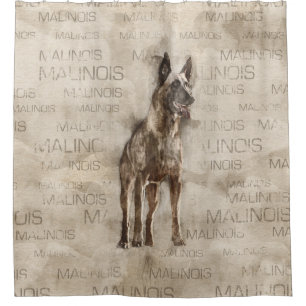 Belgische Malinois - Mechelaar - Maligator Douchegordijn