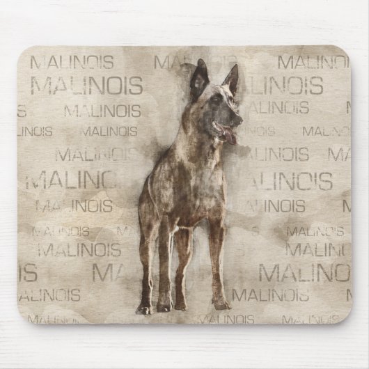 Belgische Malinois - Mechelaar - Maligator Muismat (Voorkant)