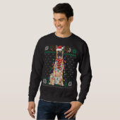 Belgische Malinois met kerst Ugly Sweater Funny Do (Voorkant volledig)