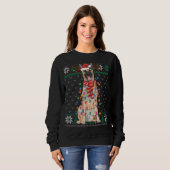 Belgische Malinois met kerst Ugly Sweater Funny Do (Voorkant volledig)