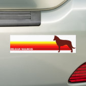 Belgische Malinois Met Strepen Bumpersticker (Op auto)