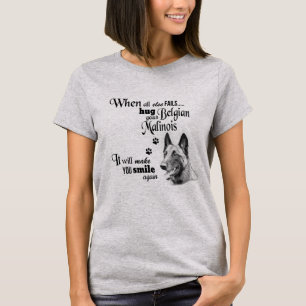 Belgische Malinois moderne kunst schattige hondenr T-shirt