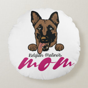 Belgische Malinois Moeder Rond Kussen