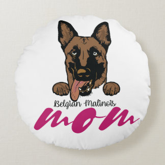 Belgische Malinois Moeder Rond Kussen