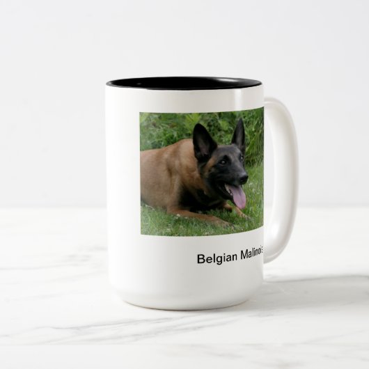 Belgische Malinois mok (Voorkant rechts)
