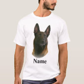 Belgische Malinois naam T-shirt (Voorkant)