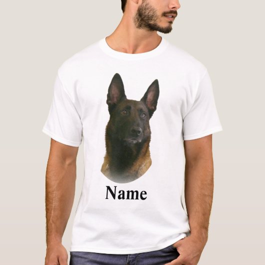Belgische Malinois naam T-shirt (Voorkant)