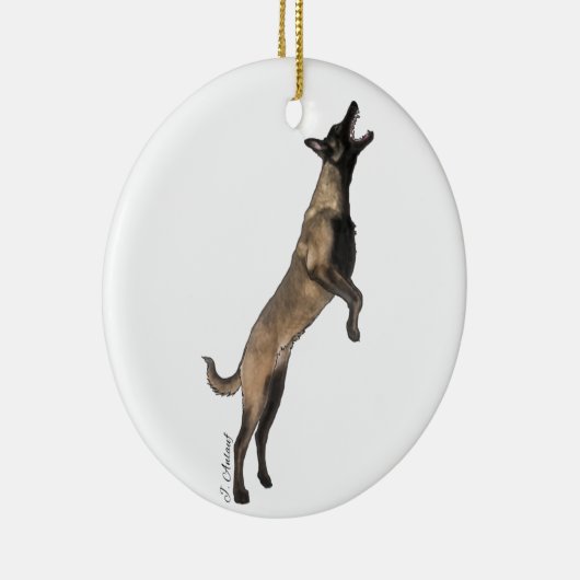 Belgische Malinois Ornament (Rechts)