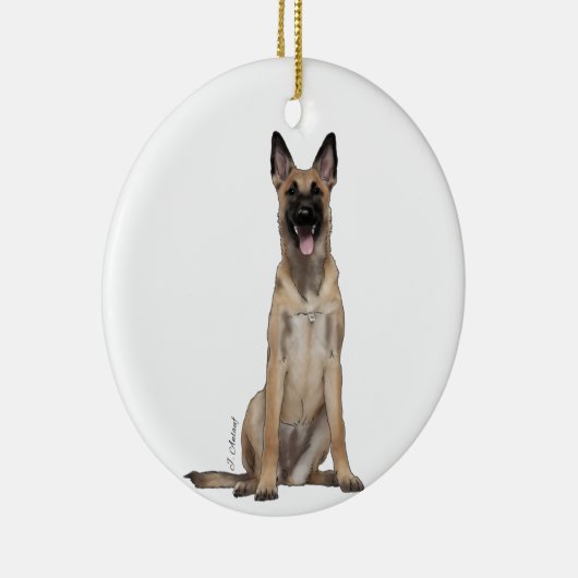Belgische Malinois Ornament (Rechts)