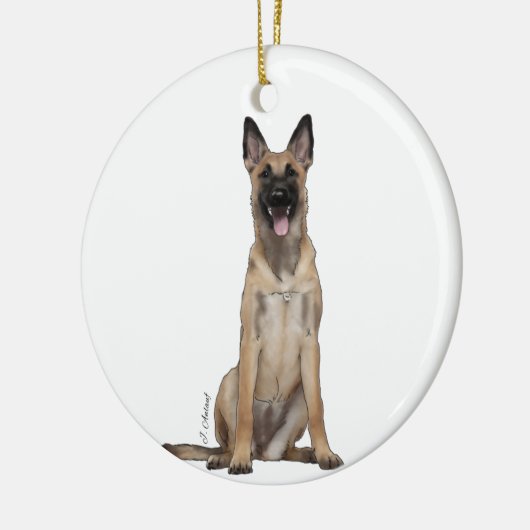 Belgische Malinois Ornament (Links)