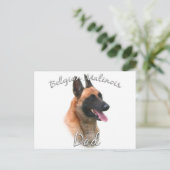 Belgische Malinois Pap 2 Briefkaart (Staand voorkant)