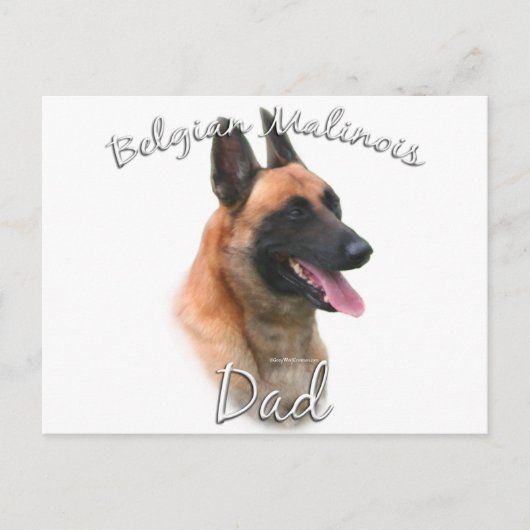 Belgische Malinois Pap 2 Briefkaart (Voorkant)