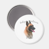 Belgische Malinois Pap 2 Magneet (Voorkant / Achterkant)