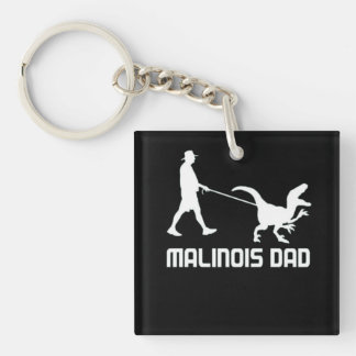 Belgische Malinois Pap Dinosaurus Grappig Gift Naa Sleutelhanger