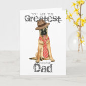 Belgische Malinois papa Kaart (Gele Bloem)