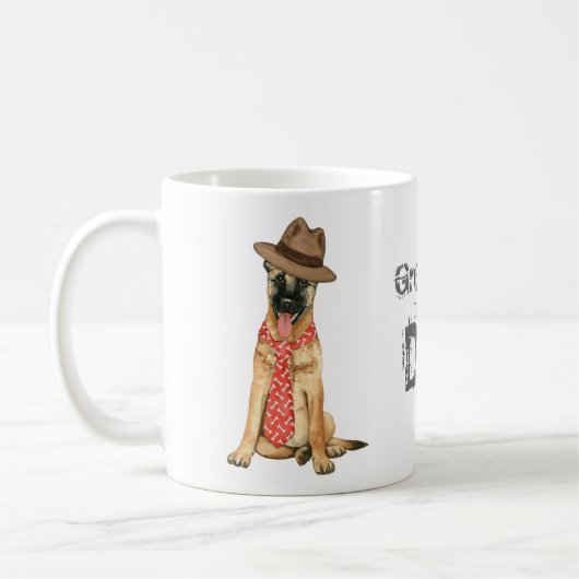 Belgische Malinois papa Koffiemok (Links)