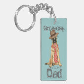 Belgische Malinois papa Sleutelhanger (Voorkant Links)