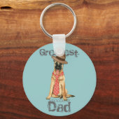 Belgische Malinois papa Sleutelhanger (Voorkant)