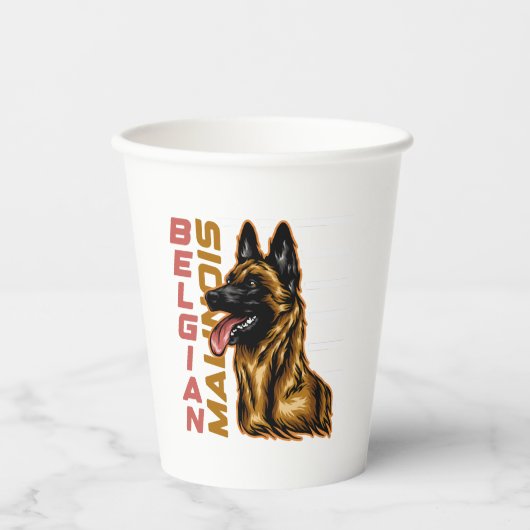 Belgische Malinois Papieren Bekers (Voorkant)