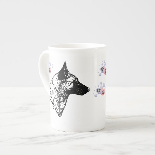 Belgische Malinois Porselein Kop (Links)
