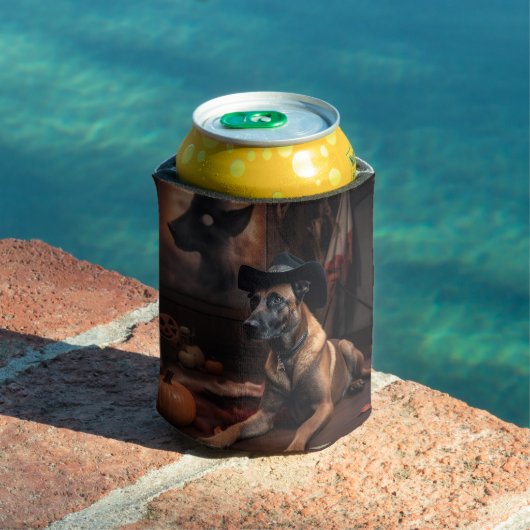 Belgische Malinois Pumpkins Halloween Scary Blikjeskoeler (Insitu Zwembad)