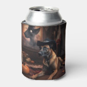 Belgische Malinois Pumpkins Halloween Scary Blikjeskoeler (Blikje Voorkant)