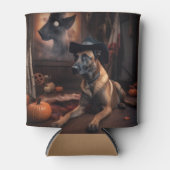 Belgische Malinois Pumpkins Halloween Scary Blikjeskoeler (Voorkant)