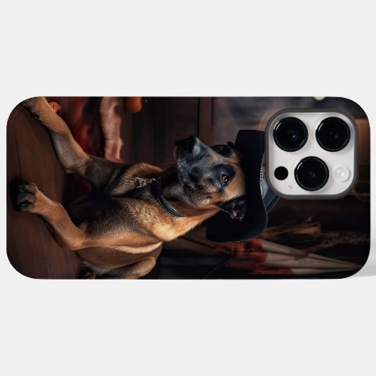 Belgische Malinois Pumpkins Halloween Scary Case-Mate iPhone Case (Achterkant (horizontaal))